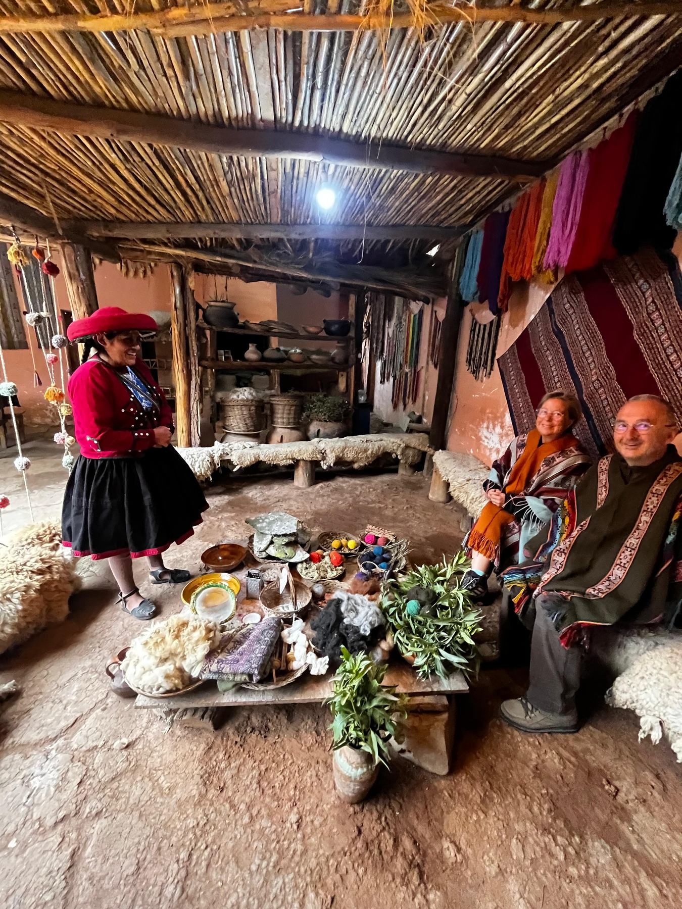 Atelier de tissage traditionnel à Chinchero