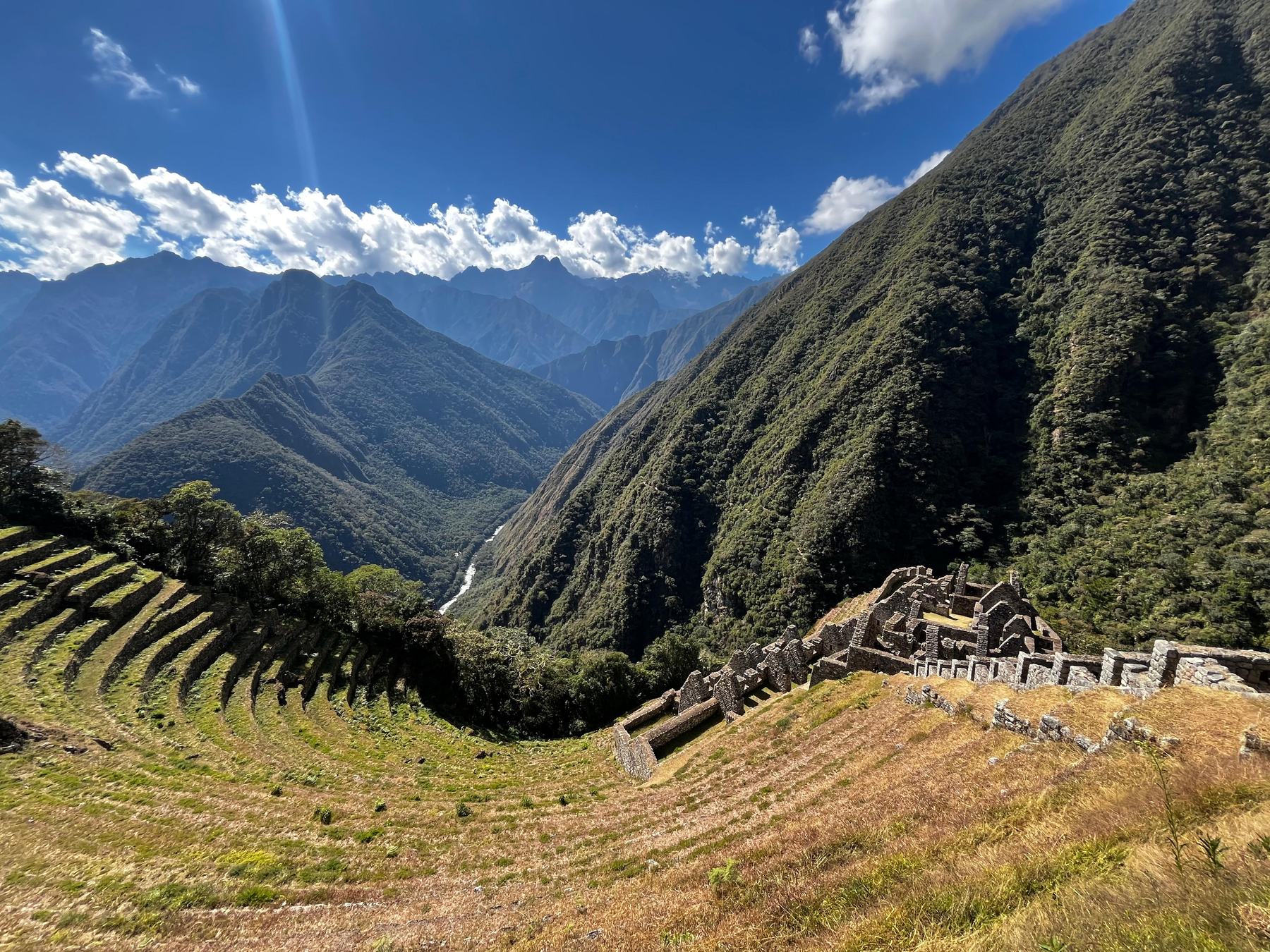 Terrasses de Wiñay Wayna, Chemin de l'Inca